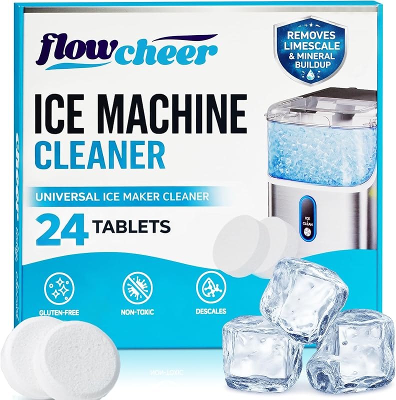 flowcheer Ice Maker Cleaner Tablets, 24 Count for 1 Year — ice maker cleaning tablets for ice maker cleaning tablets