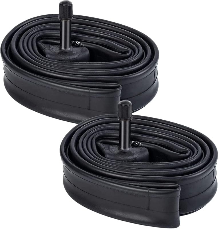 YUNSCM 2-PCS 26x1 3/8(37-590) Bike Tubes AV32mm Schrader Valve Bicycle Tubes 26" Compatible with 26x1 3-8 26 x 1 3/8