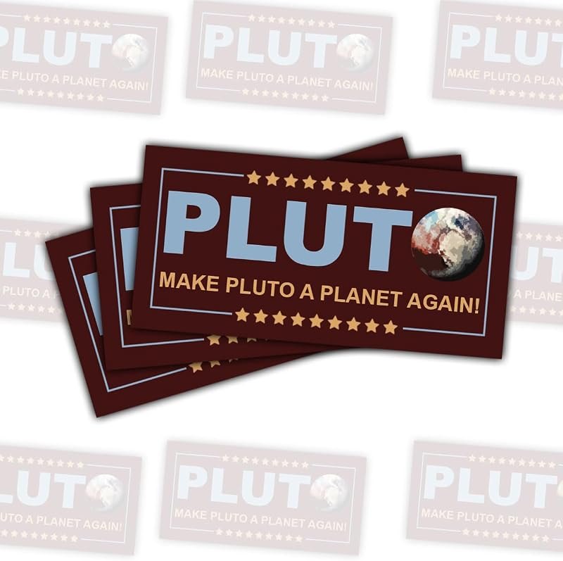 3PCS Make Pluto a Planet Again Sticker — Space Telescope Sticker Pack for space telescope sticker pack