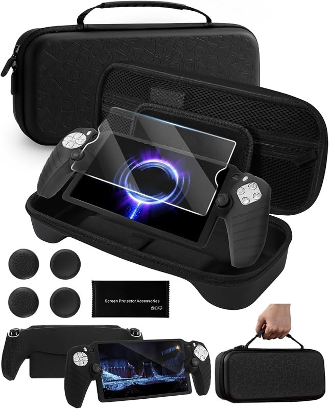 Accessories Bundle for PS Portal Case Compatible with Playstation Portal, Slim Carrying Case for Ps5 Portal with