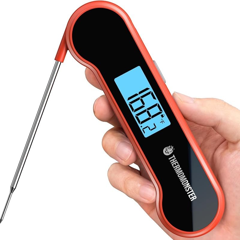 0.5 Sec Instant Read Meat Thermometer Digital for Cooking, Red — instant read thermometer for instant read thermometer