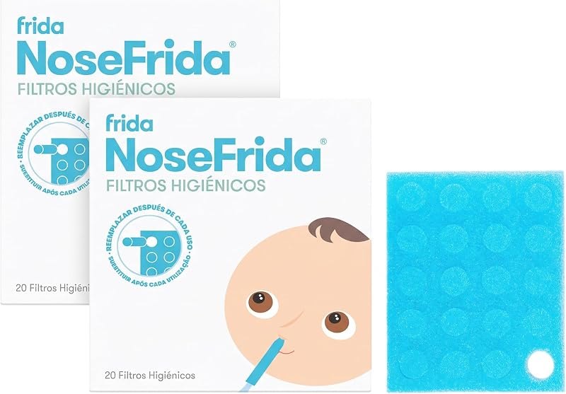Frida Baby Nasal Aspirator Original 20 NoseFrida Filter Refills, Replacement Filters, Hygiene Filters for NoseFrida