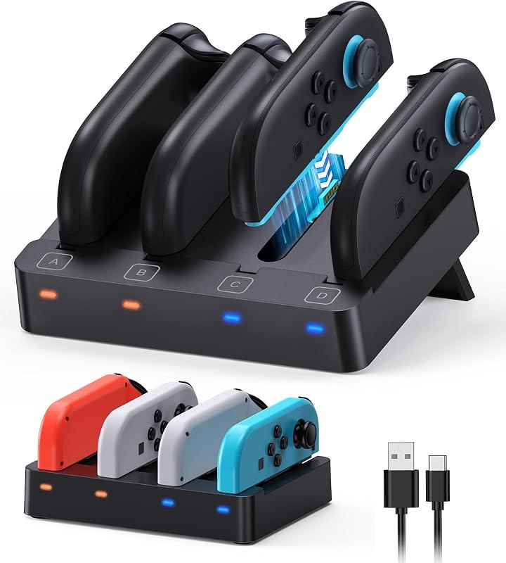 Controller Charger for Nintendo Switch 2/Switch 1 for Joycon — best Switch dock stand for switch dock stand