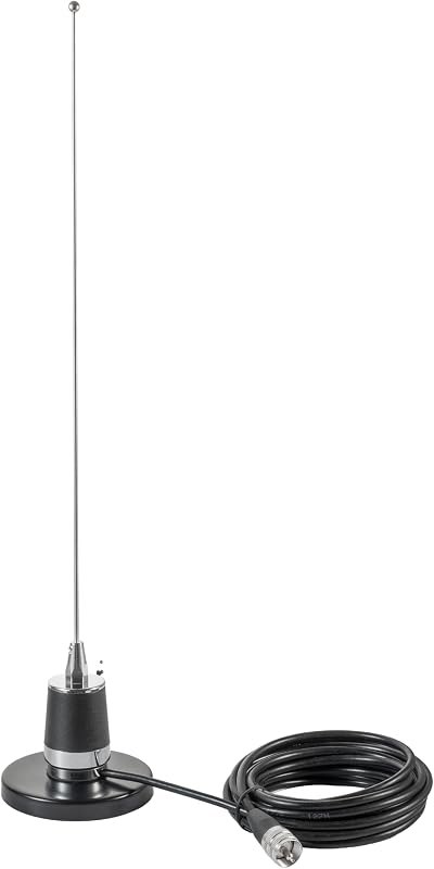 2 Meter & 70cm UHF VHF Dual Band 144/430MHz NMO Magnetic Base Mount Antenna with 16.5 FT UHF PL259 Male Plug Kit for