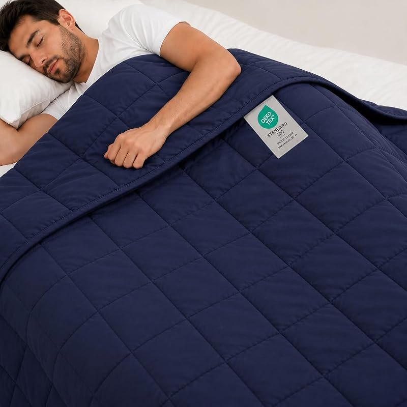 Weighted Blanket for Adults 20lbs, 48"x72", Twin Full Size Cooling Heavy Throw Blanket for 180-220lbs, Microfiber Soft