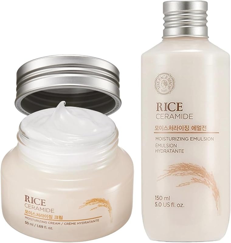 The Face Shop Korean Rice Skincare Duo — skin ceramide moisturizer for skin ceramide moisturizer