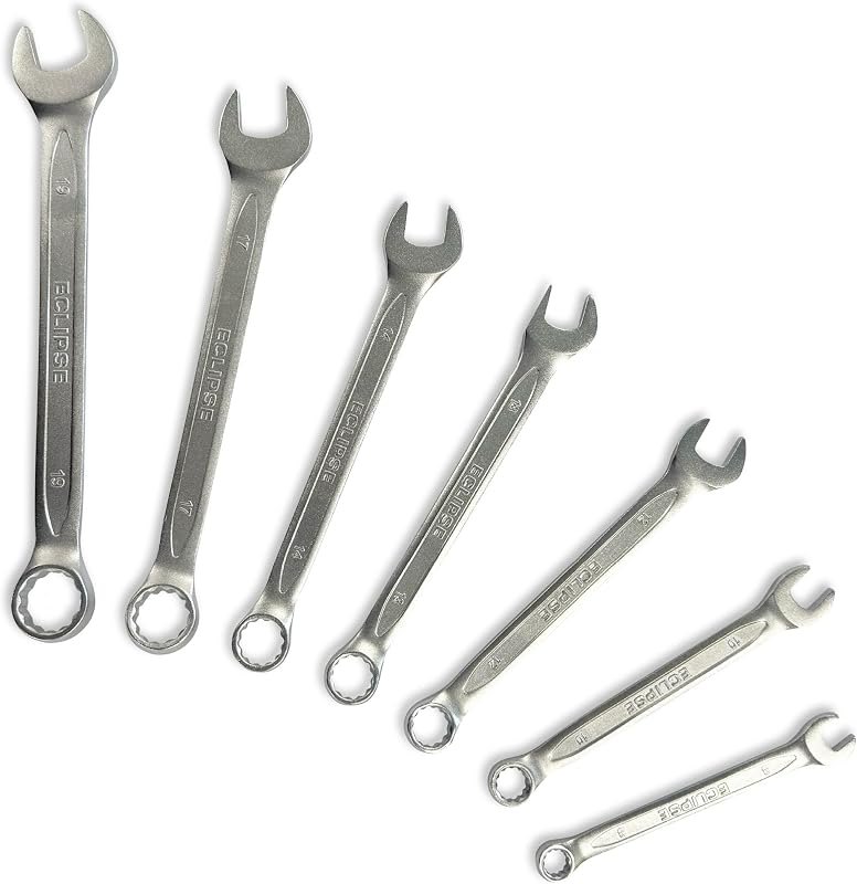 Eclipse Professional Tools ECW7PS 7 Piece Combination Non-Ratchet Wrench Set