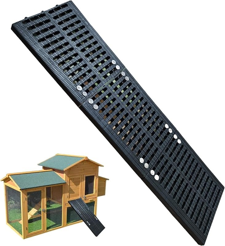 Chicken Coop Ramp, Outdoor Coop Henhouse Chicken Leg Problem or Cannot Fly Chickens, Waterproof and Rustproof, Heavy