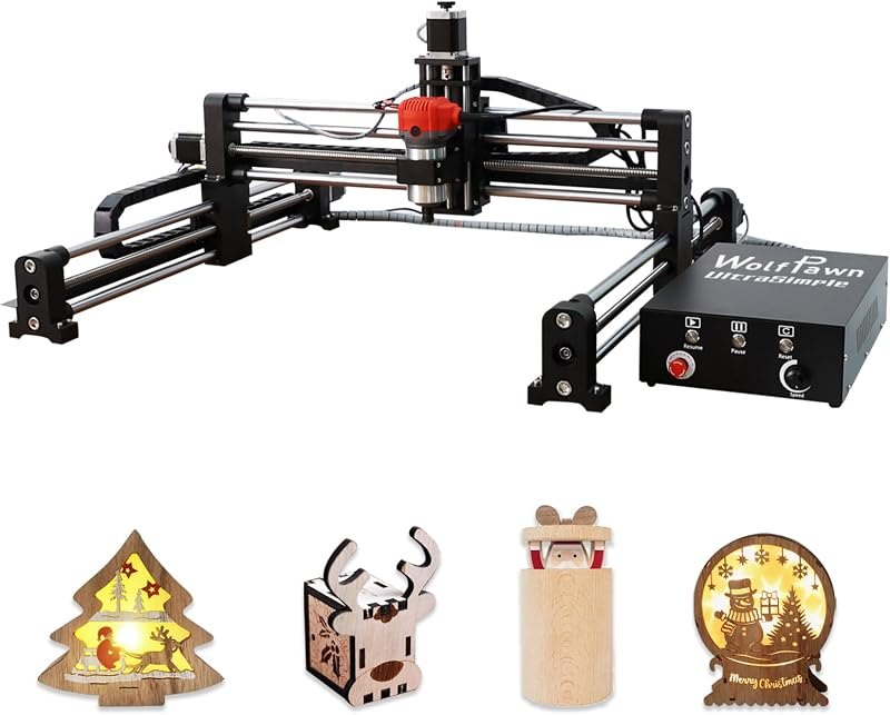Upgraded CNC Router Machine,3-Axis Grbl Conrol Milling Machine for Wood Acrylic Aluminum,Engraving Milling Machine for