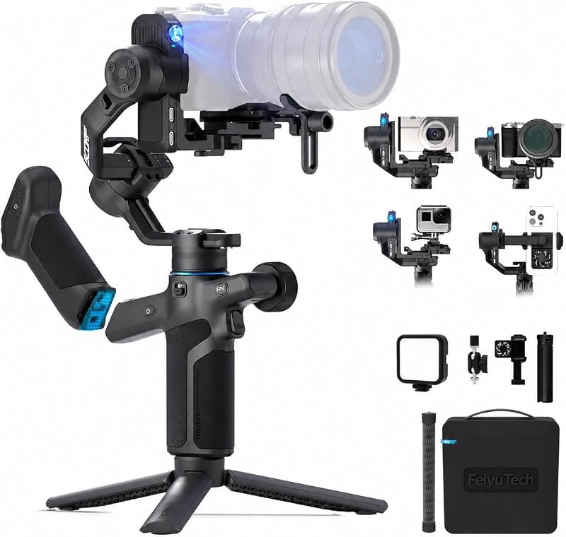 FeiyuTech SCORP Mini 3 Pro Kit Gimbal for Camera/Action Camera/Smartphone — camera Phone Gimbal for camera phone gimbal