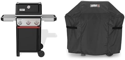 Weber Gas Grill SPIRIT E-325 LP - Black + Cover — gas grill grease management system for gas grill grease management