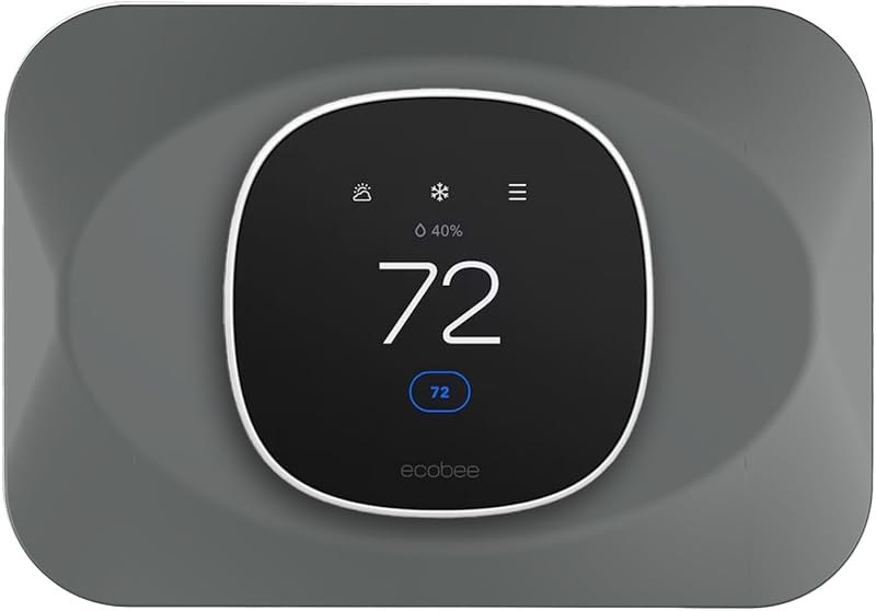 Wall Plate for Ecobee Smart Thermostat Essential (1, Gravel Gray)