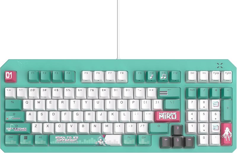 ASUS TUF Gaming K3 Gen II Hatsune Miku Edition Wired USB Gaming Keyboard — wireless gaming keyboard for wireless