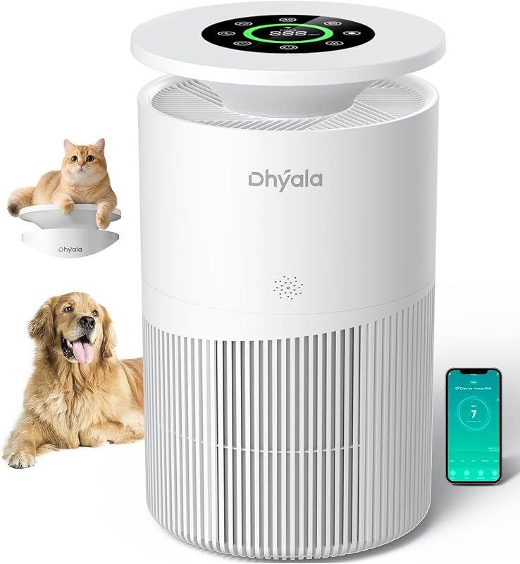 Air Purifier for Home Large Room up to 3620Ft², H13 True HEPA Air Purifiers for Home Pet Hair Dander Odor Pollen, Air