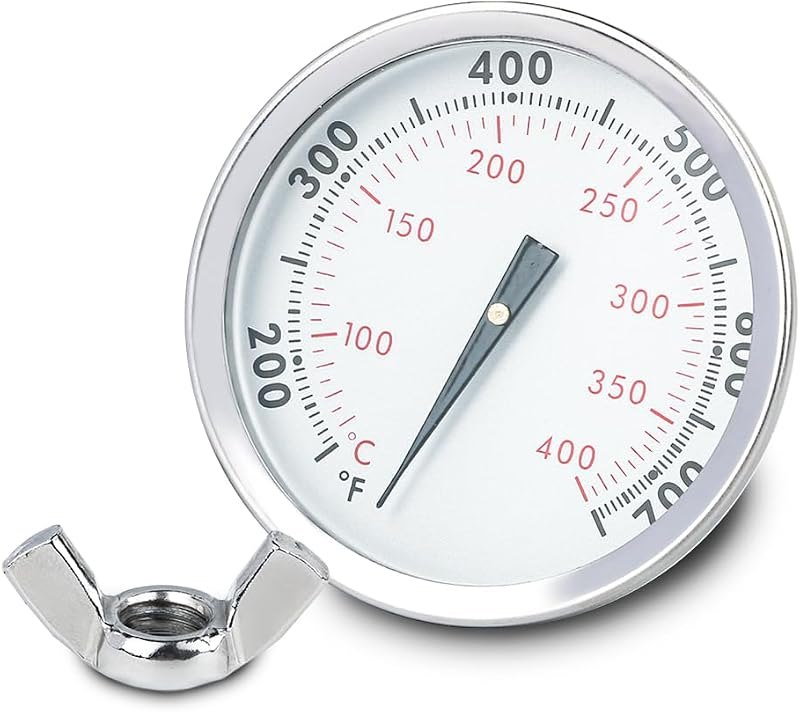 Grill Thermometer Replacement for Weber Genesis/Summit/Genesis II Series — stainless steel grill thermometer for