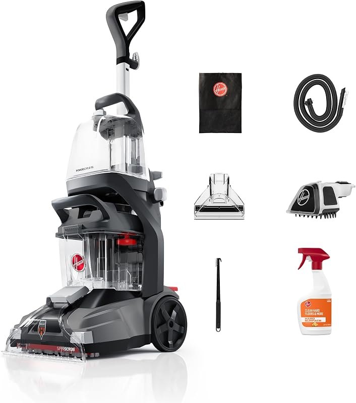 Hoover PowerScrub XL Pet Carpet Cleaner Machine for Carpet and Upholstery — carpet shampooer cordless for carpet