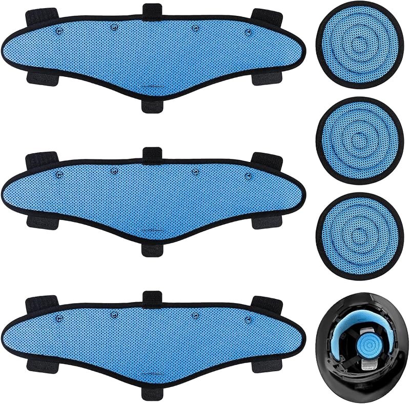 Hard Hat Top Pads and Sweat Bands for Safety Helmet, Washable Hard Hat Cooling Liner Accessories, Suspension Sweat