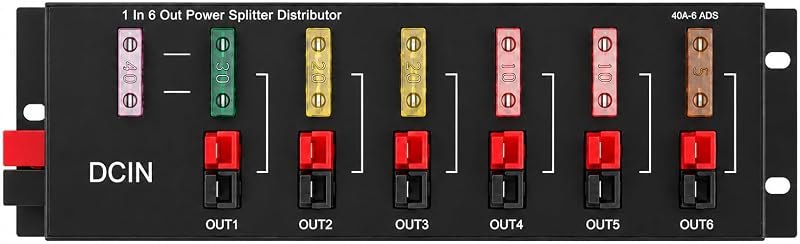1-6 Power Pole Distribution Block 40A Connector Power Divider Power Board — ham anderson powerpole for ham anderson