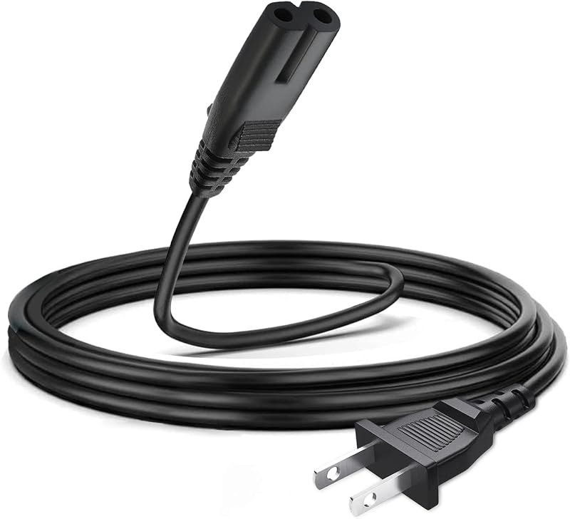 8FT AC Power Supply Cord for Sony PS5 Pro PS4 PS4 PS3 Slim&Super Slim, Xbox Series S/X, Xbox One S/X, PlayStation 5 4