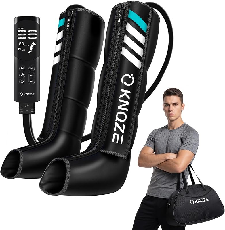 KNQZE Full Leg Compression Massager for Circulation & Pain Relif(Medium) — Recovery Boot Compression Sleeve for