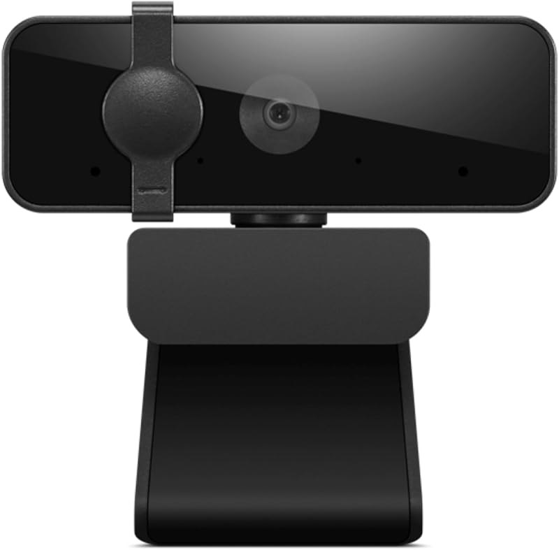 Lenovo Essential FHD Webcam Gen 2, Full HD, 1080p, Dual Microphones, 85 Degree FOV, 30 fps, USB-A Connection, Bulit-in