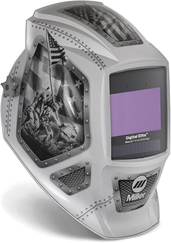 Miller Digital Elite™ Welding Helmet, ClearLight™ 4x, Forged in Freedom — Welding Helmets for welding helmets