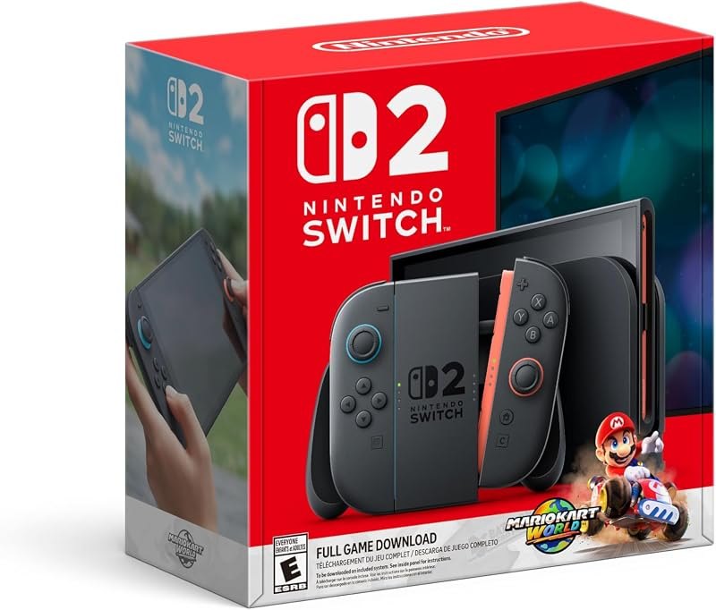 Nintendo Switch 2 + Mario Kart World Bundle — zelda 40th anniversary switch for zelda 40th anniversary switch