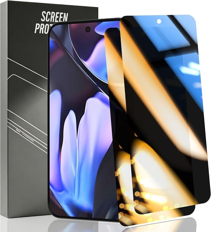 2 Pack Outer Privacy Tempered Glass for Google Pixel 10 Pro Fold Screen Protector, 9H Hardness Anti Scratch, Anti Spy
