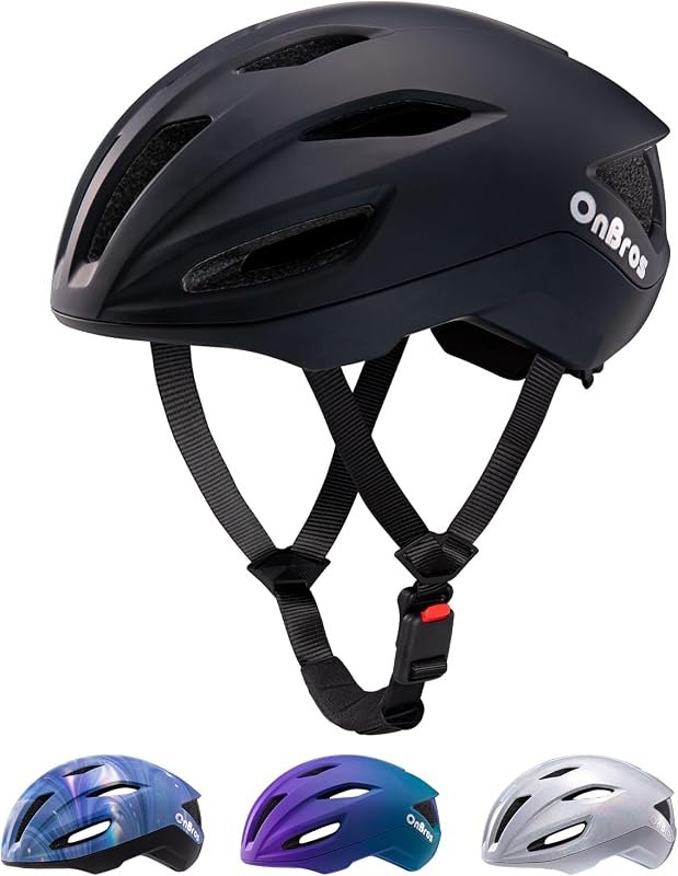 Adult Cycling Bike Helmet, OnBros Lightweight Unisex Bicycling Helmet for Men and Women, Adjustable Fit CPSC Certified