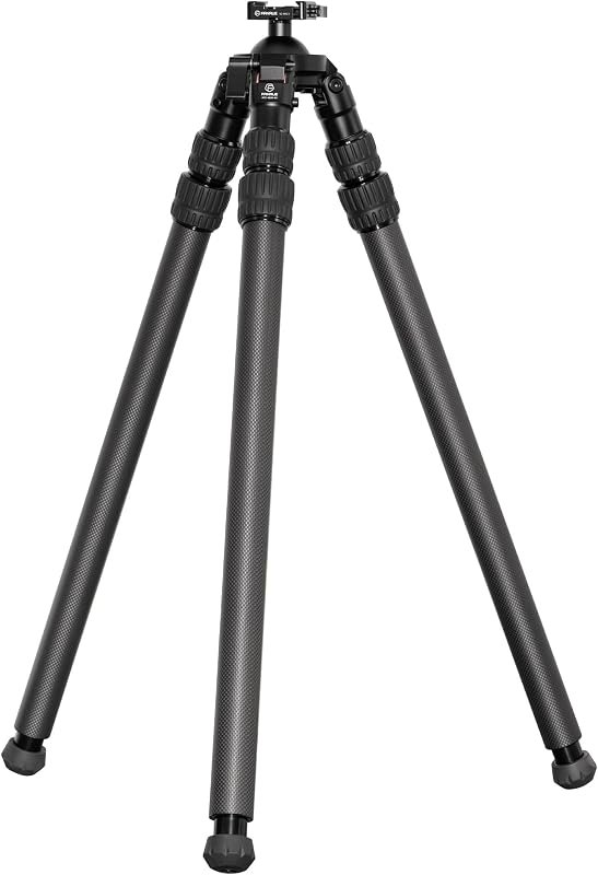 FANAUE Carbon Fiber Tripod for Shooting for Arca Swiss Quick Release Plate, Hands-Free Operation, Suitable for