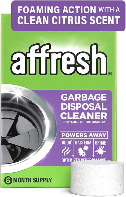 Affresh Garbage Disposal Cleaner, Helps Power Away Odor Causing Bacteria, Debris & Grime in Grind Chamber, Impeller &