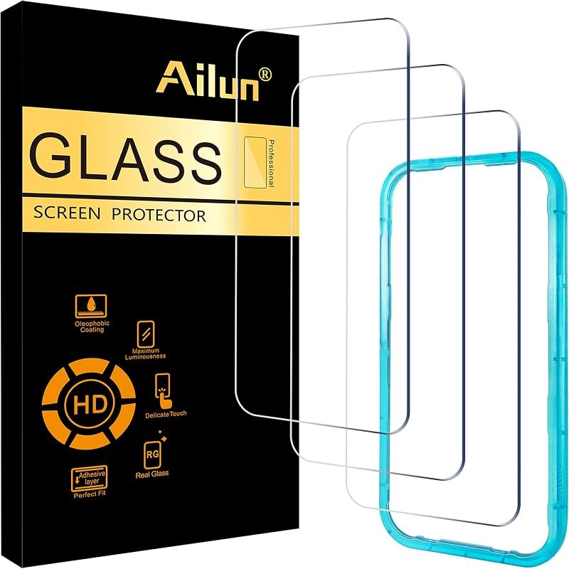 Ailun 3 Pack Screen Protector for iPhone 18 Pro / iPhone 17 Pro — best iPhone Duo Screen Protector for iphone duo