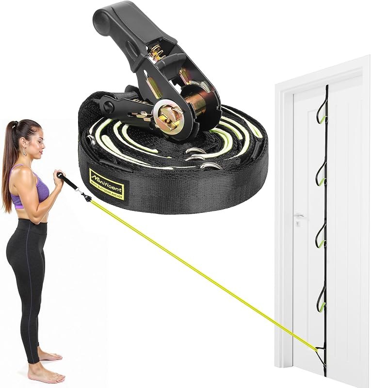 Manificent Door Anchor for Resistance Bands, Heavy Duty Padded Door Anchor System Door Hook, Must-Have Workout