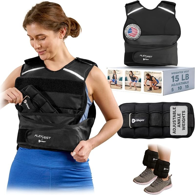 Lifepro FlexVest Adjustable Weighted Vest for running — tactical weighted vest for tactical weighted vest