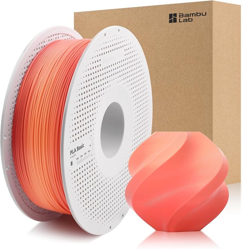 Bamboo 1.75MM PLA Basic Gradient Filament High Toughness High Speed &Easy Printing Eco Friendly with RFID for Bambu