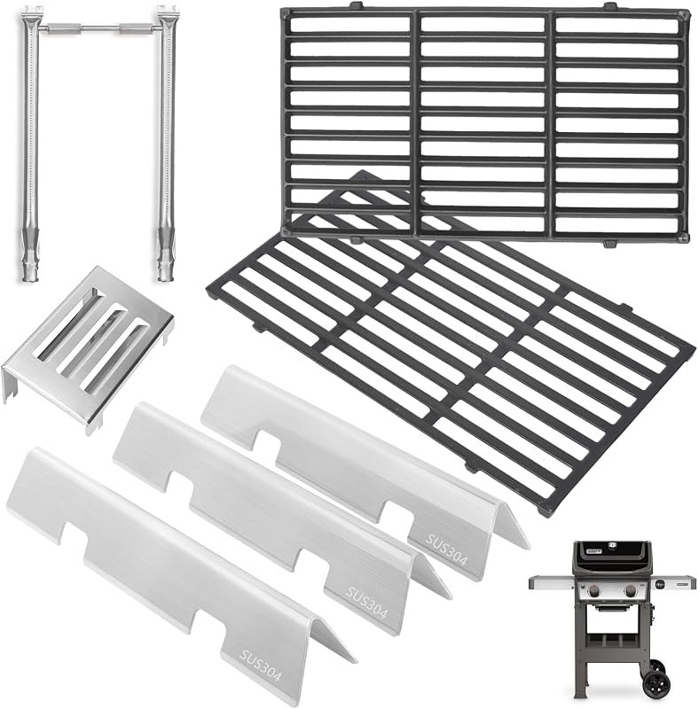Grill Parts for Weber GS4 Spirit II 200,Bars Grates Burners & Deflector Kit — grill vent kit for grill vent kit
