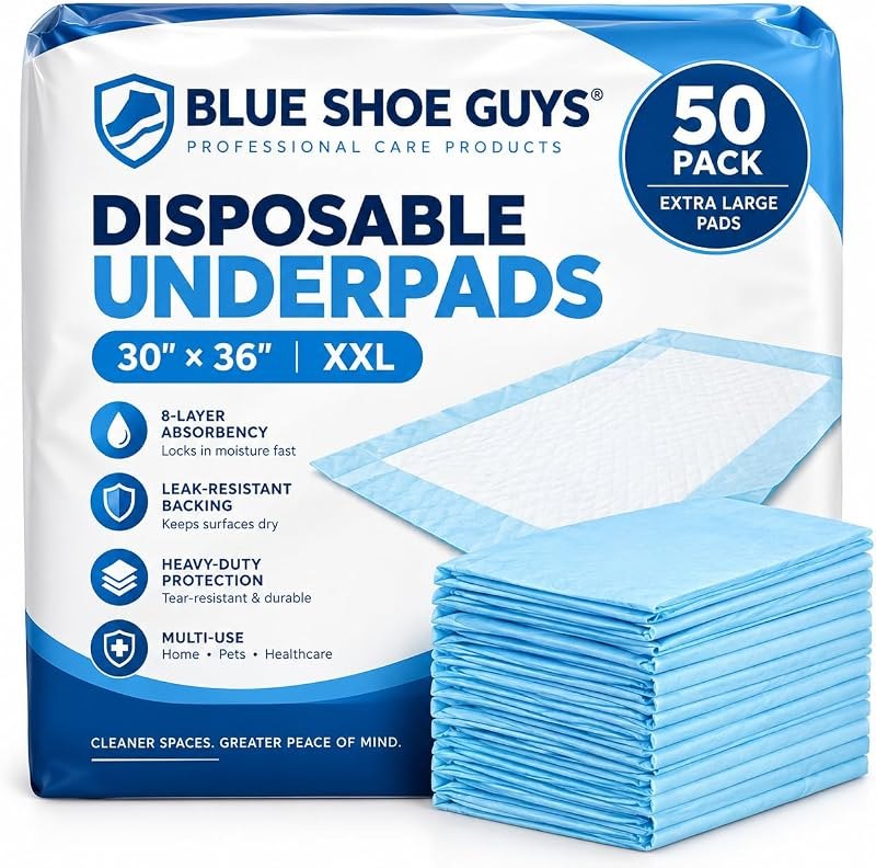 Super Absorbent Disposable Bed Pads 30"x36" (50 Count) — adult incontinence pads for adult incontinence pads