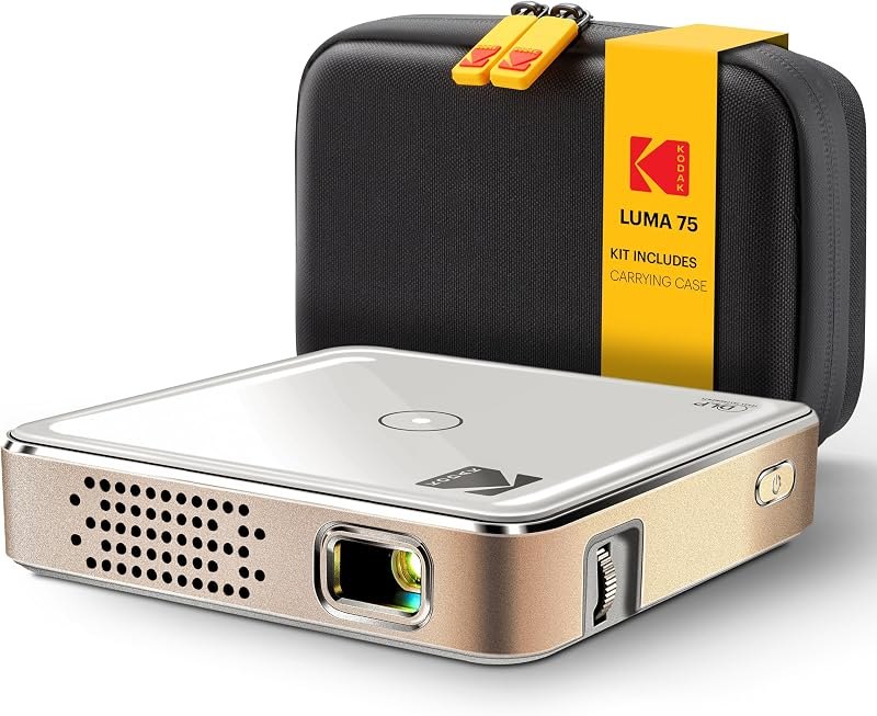 KODAK Pocket Mini Projector, Portable Movie Projector, 100 Inch, White — pico projector for desktop for pico projector