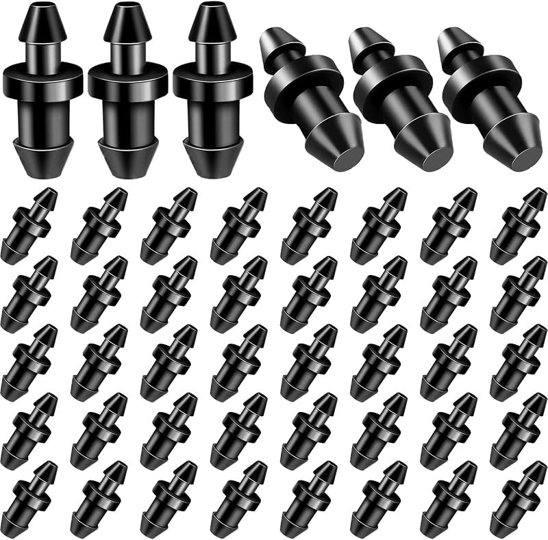 100 Pieces Drip Irrigation Plugs 1/4" Drip Irrigation End Plug Fittings,Drips Line End Plug Accessory Kit,Pressure