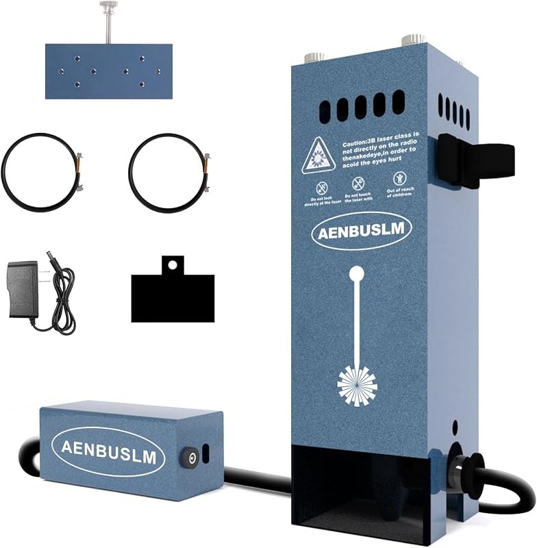 Laser Module with Air Assist,High 10W Power Output Power, New Upgraded Cutting,Fixed-Focus, Built in FAC,Double
