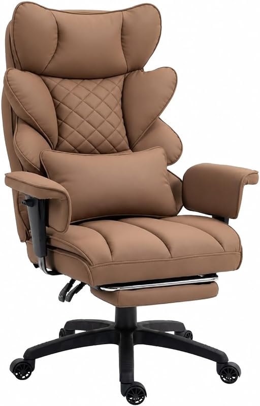 Dowinx Big and Tall Office Chair with Pocket Spring Cushion,High Back Computer Gaming Chairs with Adjustable