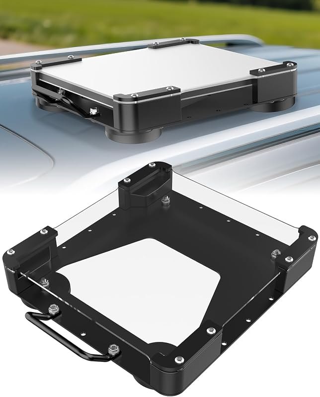 Starlink Mini Magnetic Roof Car Mount, Aluminum Frame with 3.5mm Acrylic Shield, Strong Magnetic Hold, Quick Install