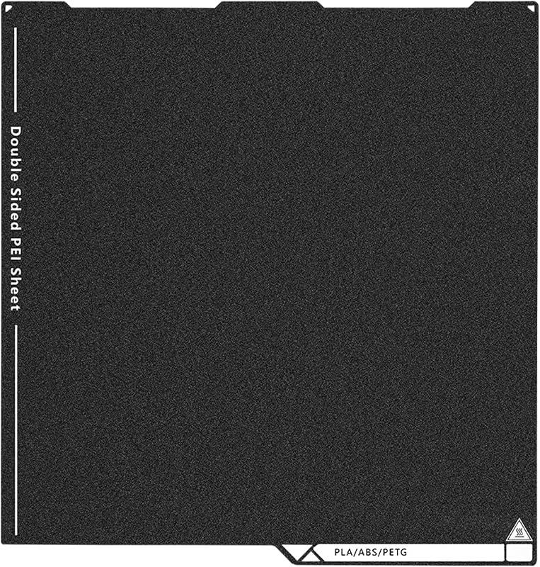 Upgraded Kobra 3 Double Sided PEI Build Plate, 3D Printer Black Textured PEI Platform for Anycubic Kobra 3/Combo/V2
