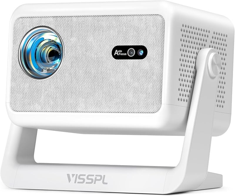 [Now with Netflix & 3200ANSI] 4K Smart Projector with WiFi and Bluetooth,Auto Focus & Keystone Portable Mini Projector