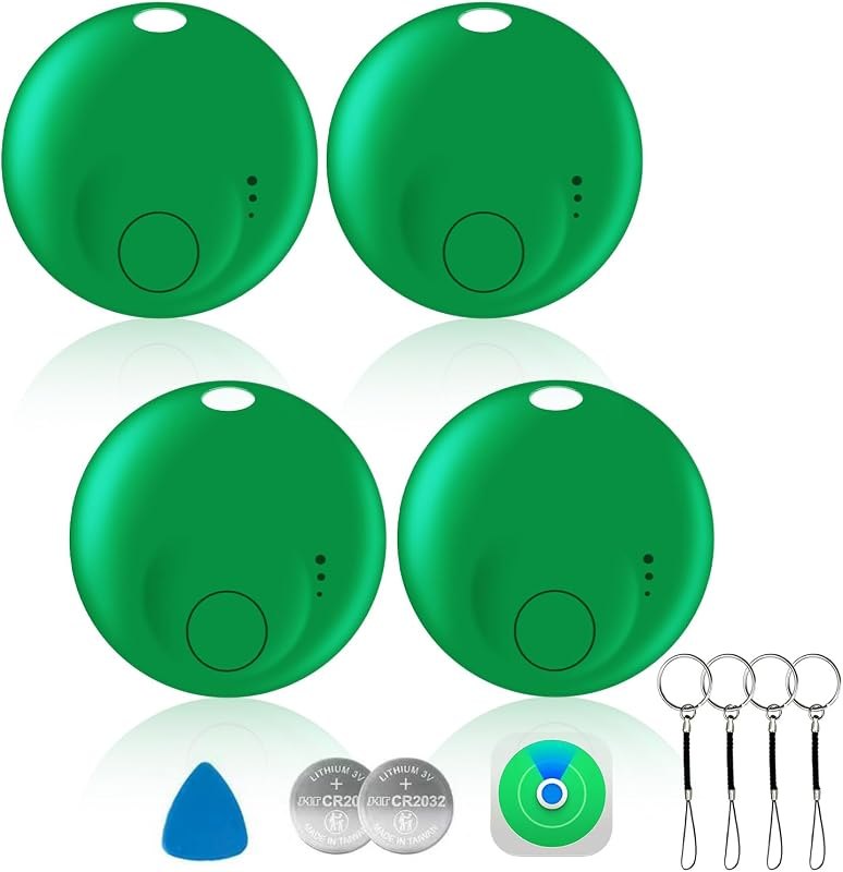 Smart tag-4pack,Bluetooth Tracker tag Compatible with Apple Find My (iOS Only), Item Finders and Locator Replaceable
