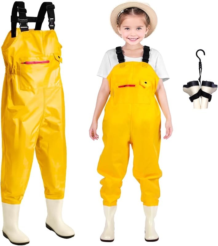 Ghosthorn Kids Chest Waders,Waterproof Fishing Waders with Boots