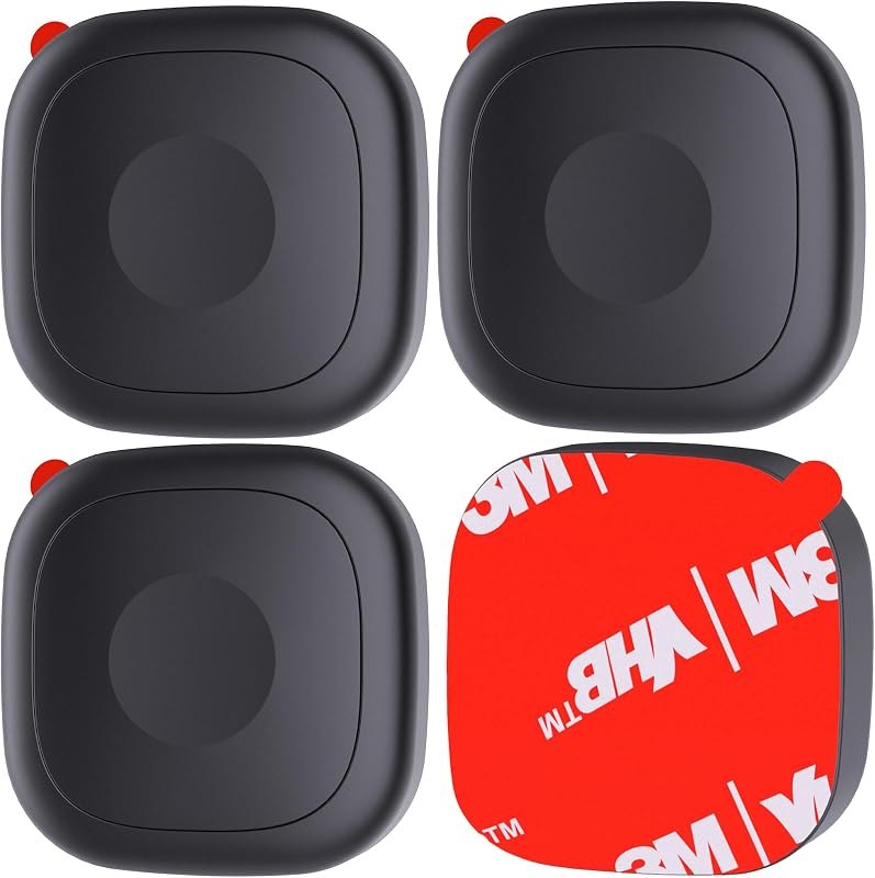 4 Pack Adhesive Mount for Life360 Tile Mate Tracker, Silicone Waterproof Case for Tile Tracker with 3M Adhesive