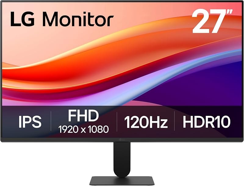 LG 27U411A-B 27-inch Full HD (1920 x 1080) IPS Computer Monitor, 120Hz, HDR10, Reader Mode, Flicker Safe, HDMI, Slim