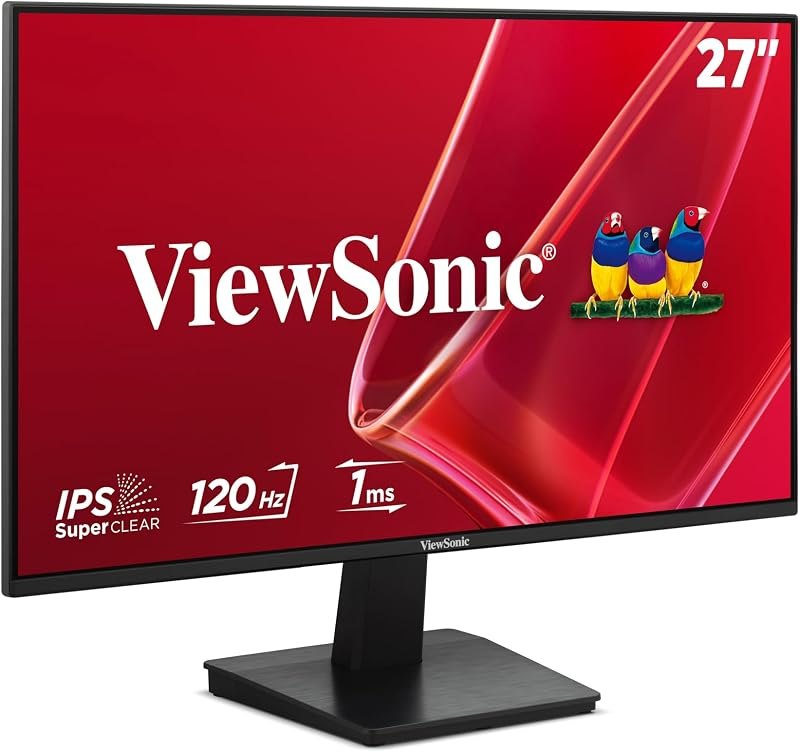 ViewSonic VA2748-MH 27 Inch Full HD Computer Monitor, IPS 120Hz Display — 27 inch IPS monitor for inch ips monitor