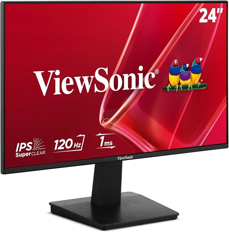 ViewSonic VA2448-MH 24 Inch 1080p Computer Monitor, IPS 120Hz Display — 24 inch 165Hz monitor for inch 165hz monitor